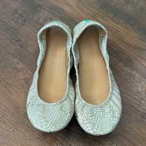 Tieks Metallic Silver / Gold Loafers